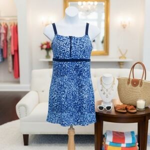Lands’ End Blue Print Swimdress | Size XXL (20)